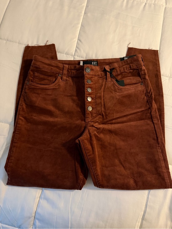 Kut from the Kloth Denim - Kut from the Kloth womens Corduroy Pants in Rust Brown